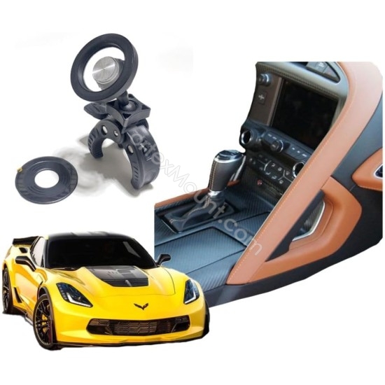 Corvette C7 Z06 Z51 Stingray Phone console Mount holder 2014-2019